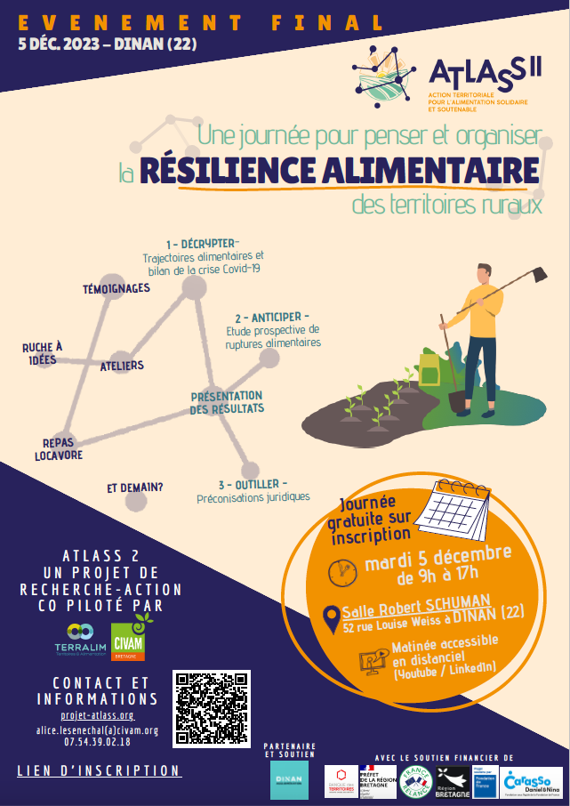 ATLASS 2 - Penser et organiser la résilience alimentaire des territoires ruraux