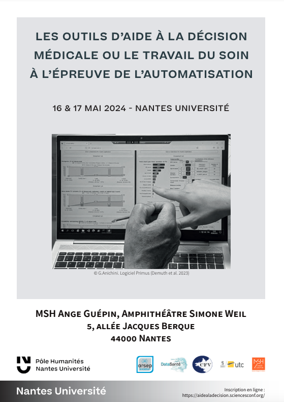 Journées - Les outils d'aide à la décision médicale ou le travail du soin à l'épreuve de l'automatisation