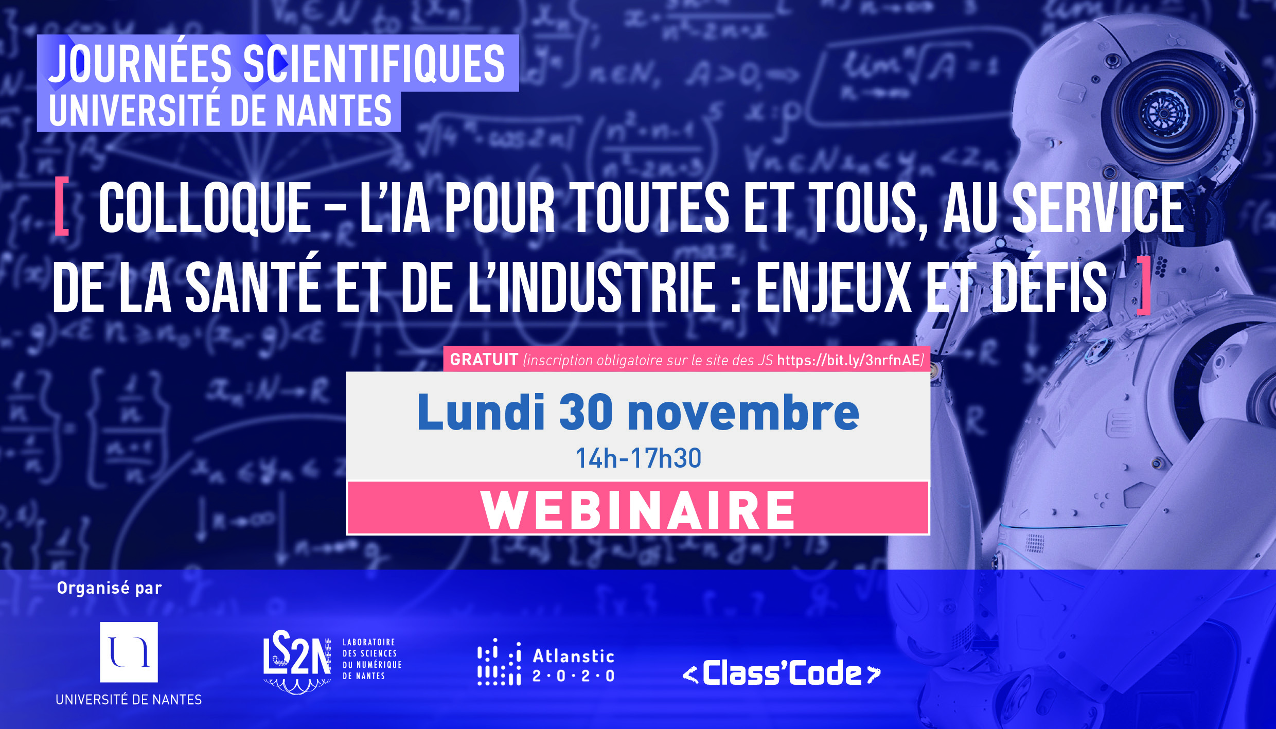 Colloque L'IA pour toutes et tous, au service de la Santé et de l'Industrie : enjeux et défis