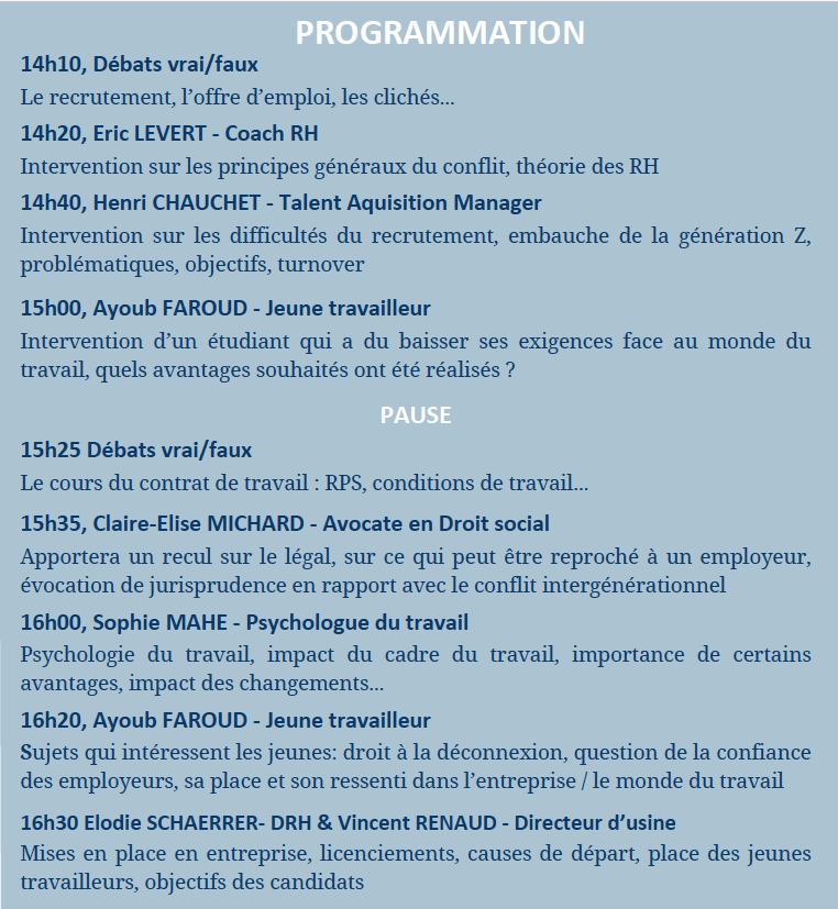 Programme Colloque M2 DSRH conflit inter-génération au travail